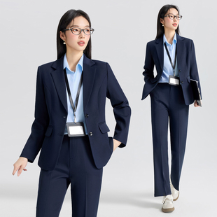 西装正装女士套装2026春秋新款高级感公考面试职业气质西服工作服