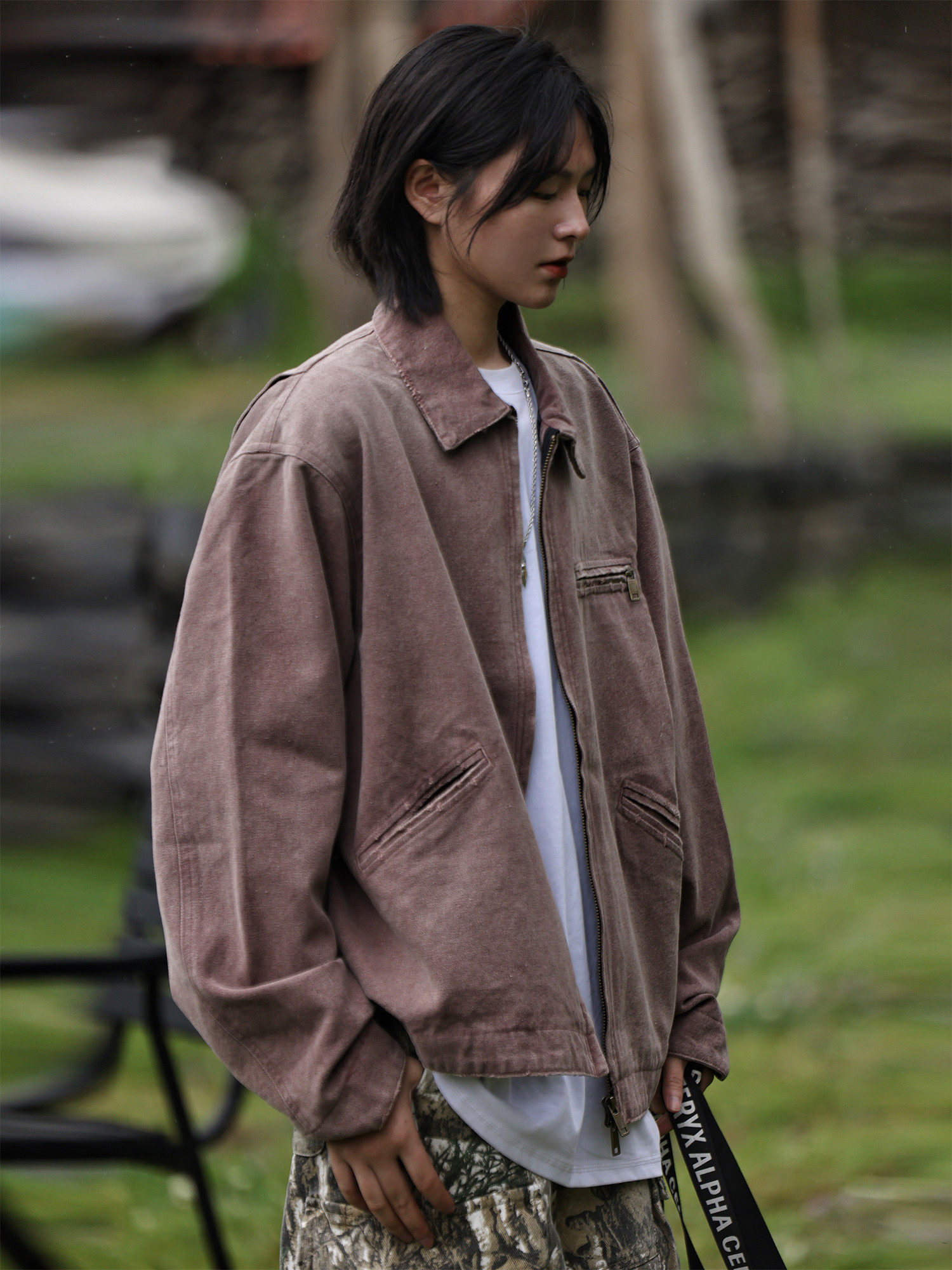 Nobodyknows美式复古翻领水洗破坏底特律外套男休闲百搭重磅夹克,男装,夹克,淘宝优惠券,粉丝福利购,淘宝优惠卷