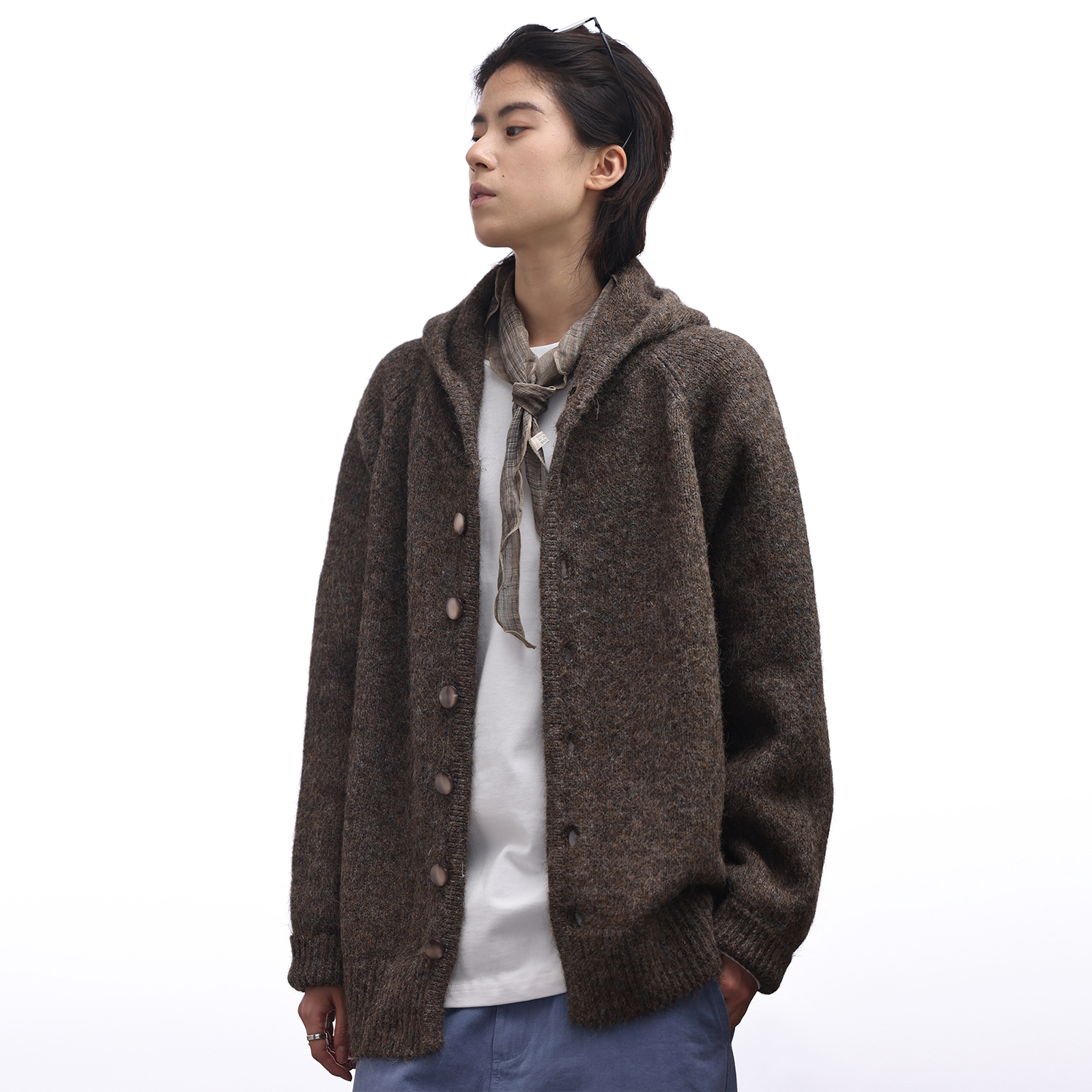 美式复古连帽毛衣男女宽松休闲