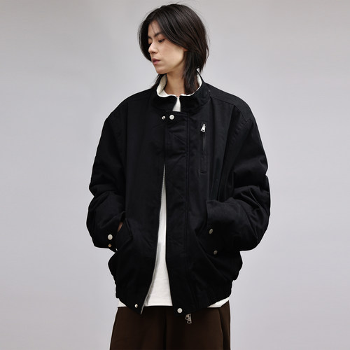 美式复古立领飞行员夹克