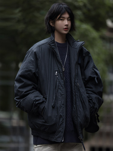 Nobodyknows飞行夹克棉服