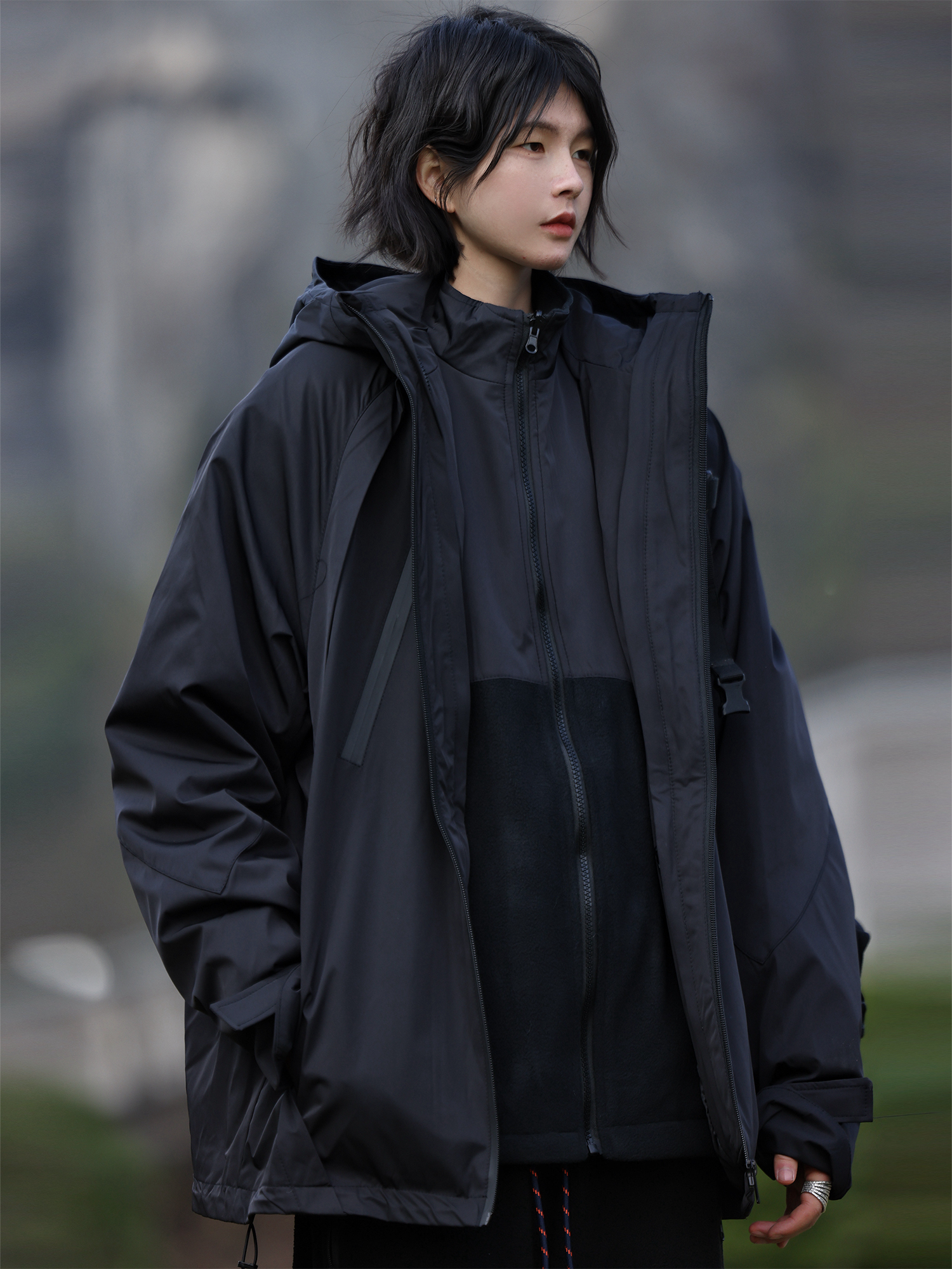 bf潮牌户外防风机能夹克外套