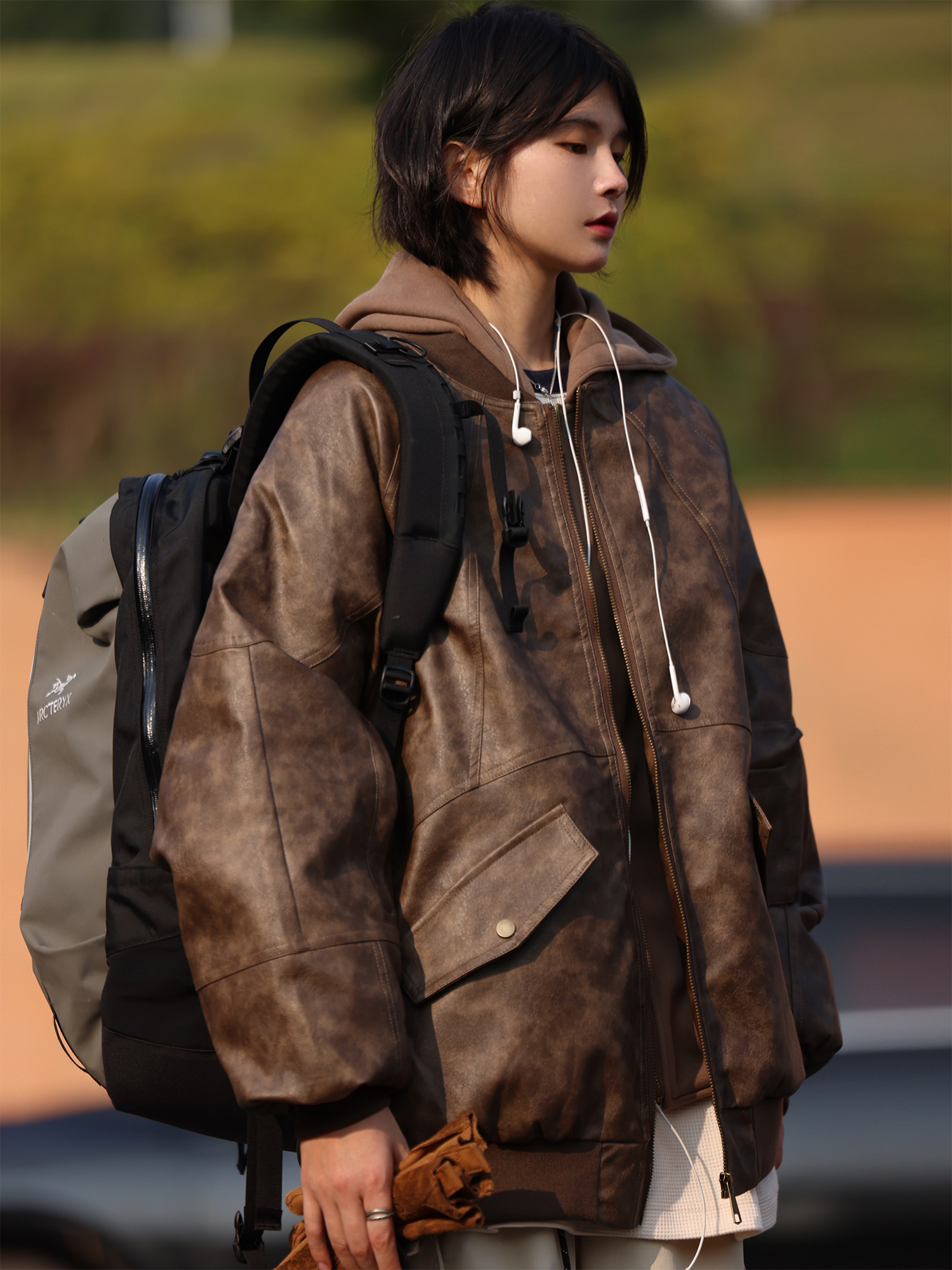 Nobodyknows假两件羽绒服