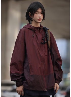 Nobodyknows夏季皮肤衣女透气情侣户外薄外套潮防晒服男防紫外线