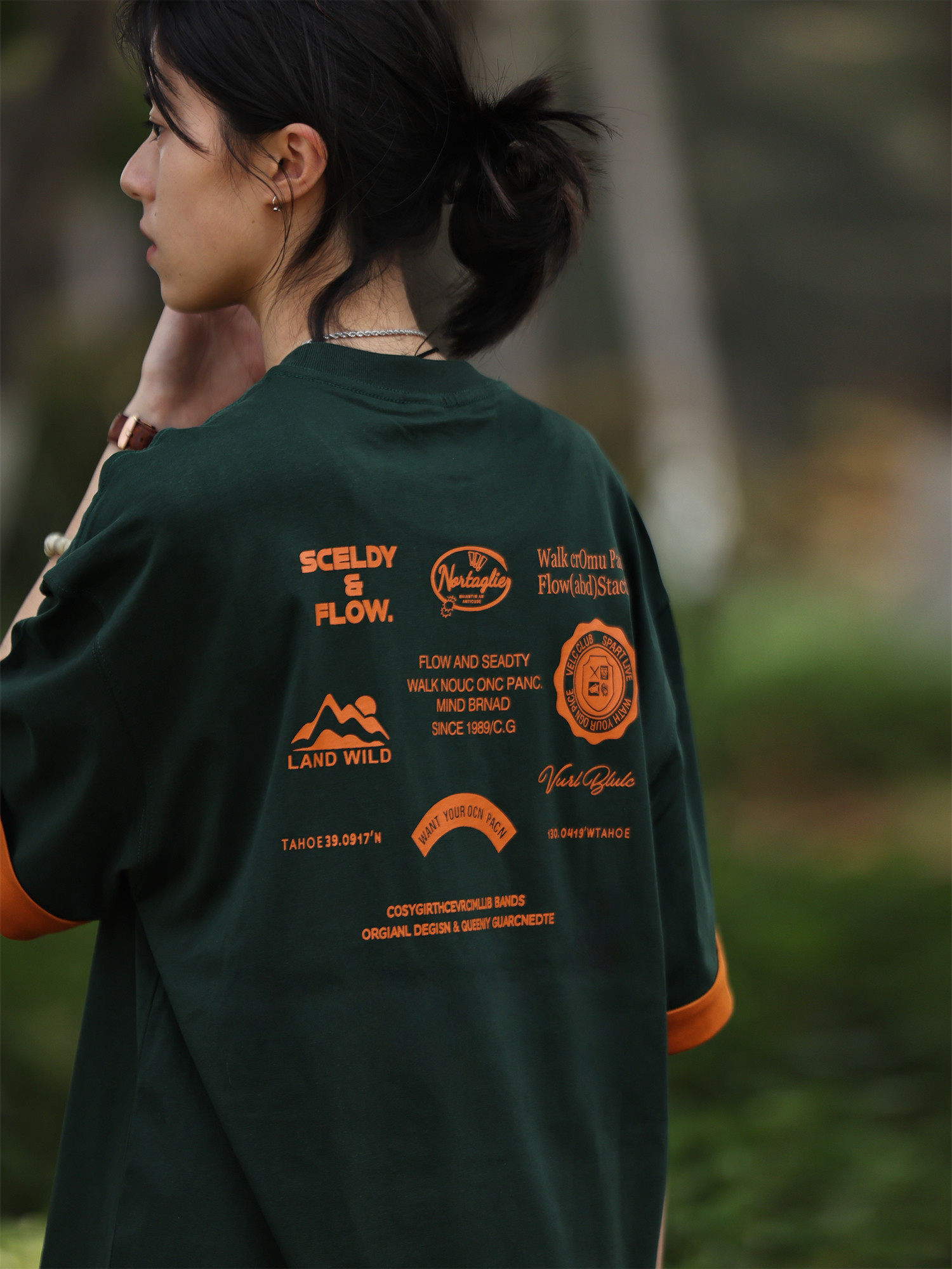 Nobodyknows250G山系拼接短袖