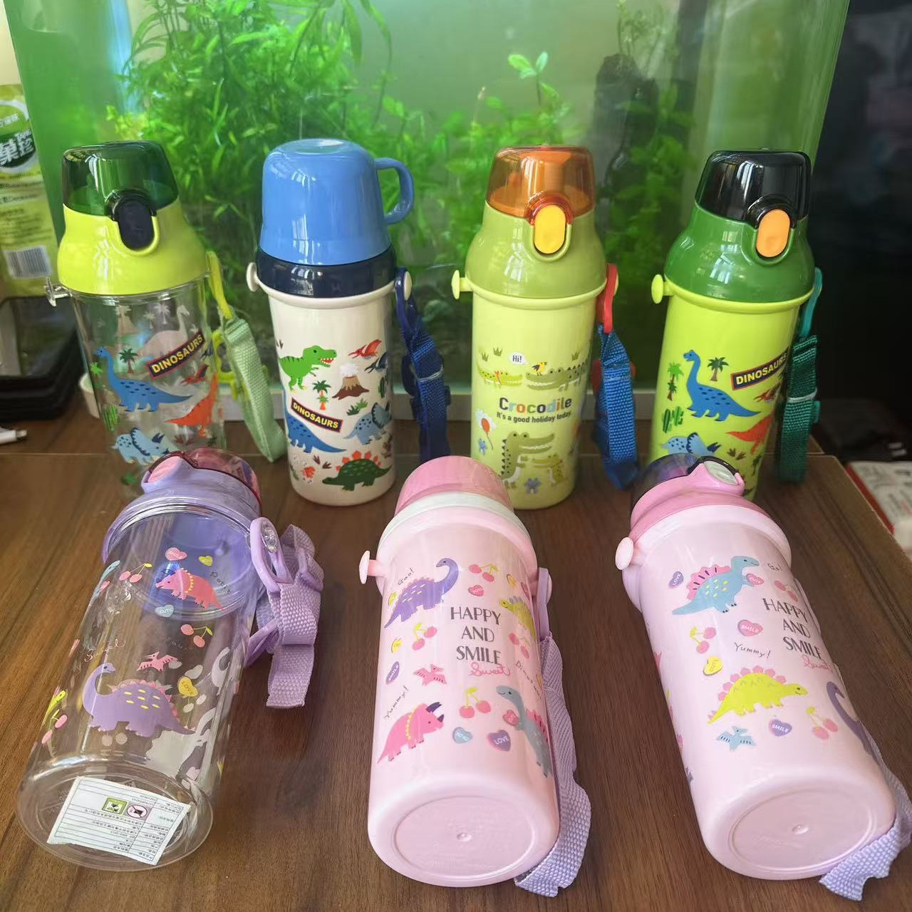 SKATER斯凯达 儿童幼儿园小学生水杯直饮水壶恐龙鳄鱼版日产480ml