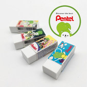 波酱卡通限定版 PENTEL ERASER HIPOLYMER 易擦除少出屑干净 派通
