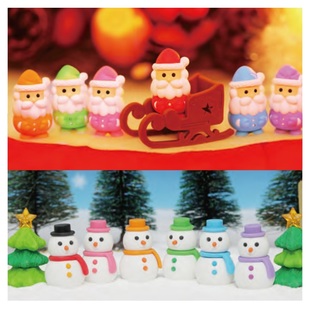 普通款 IWAKO 圣诞老人套装 趣味橡皮 儿童圣诞节礼物雪人雪橇 岩泽