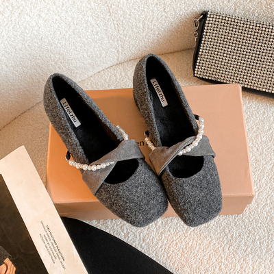 保暖单鞋毛毛鞋女2025新款冬季