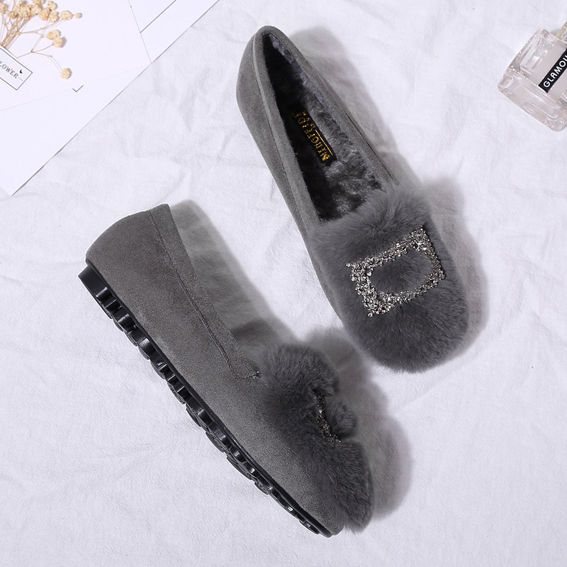 配裙子毛毛鞋女2025新款春季