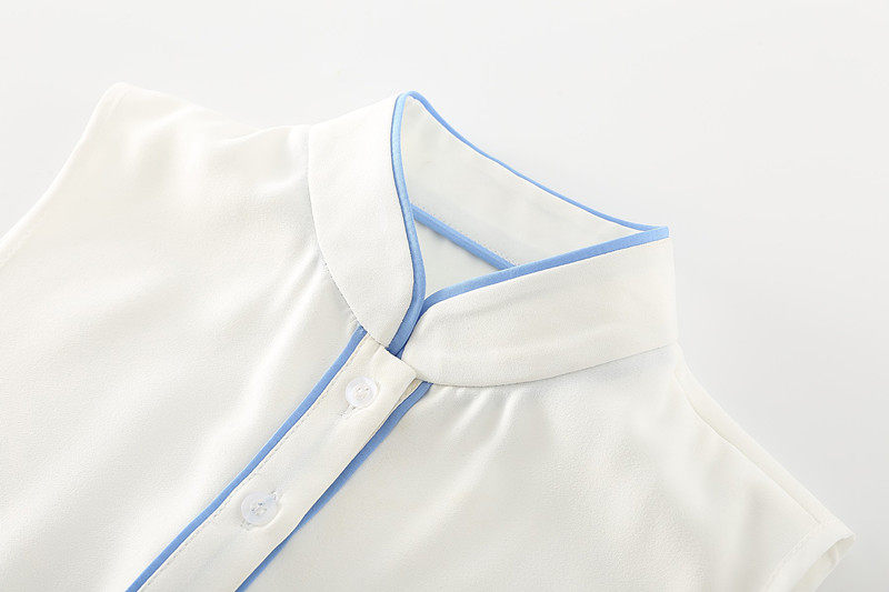 NEW CHINESE STYLE NEW FAKE COLLAR CHILDRENS VERSATILE ZHONGSHAN COLLAR STAND COLLAR DECORATIVE COLLAR WHITE CHIFFON RETRO CHEONGSAM COLLAR
