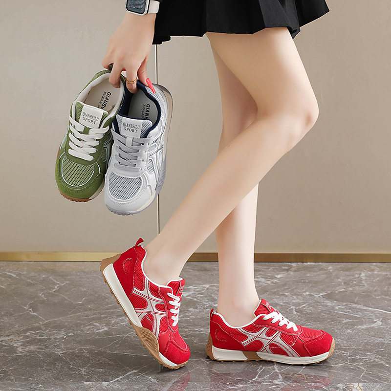 ins韩版新款老爹鞋女2026秋季学生跑步女鞋百搭运动休闲街拍厚底