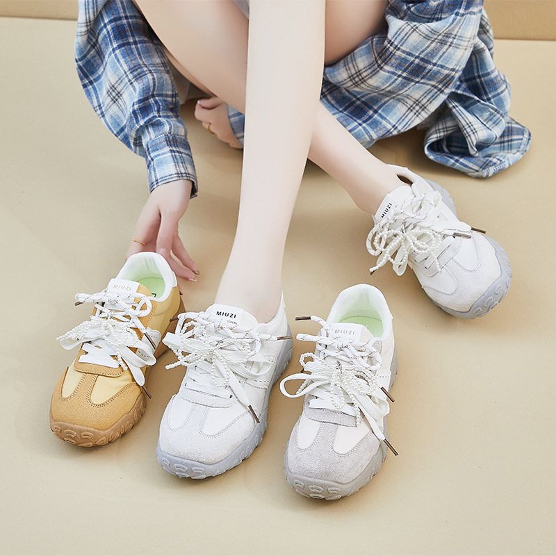 2026秋季学生百搭运动鞋透气休闲鞋原宿风小白鞋ins跑步阿甘鞋女