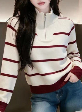 韩系ins慵懒风高端小资毛衣女冬