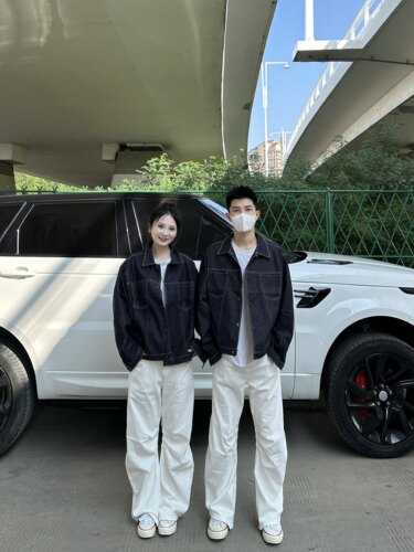 3KU夫妇秋季新款美式复古水洗工装软牛仔外套夹克男女情侣上衣潮