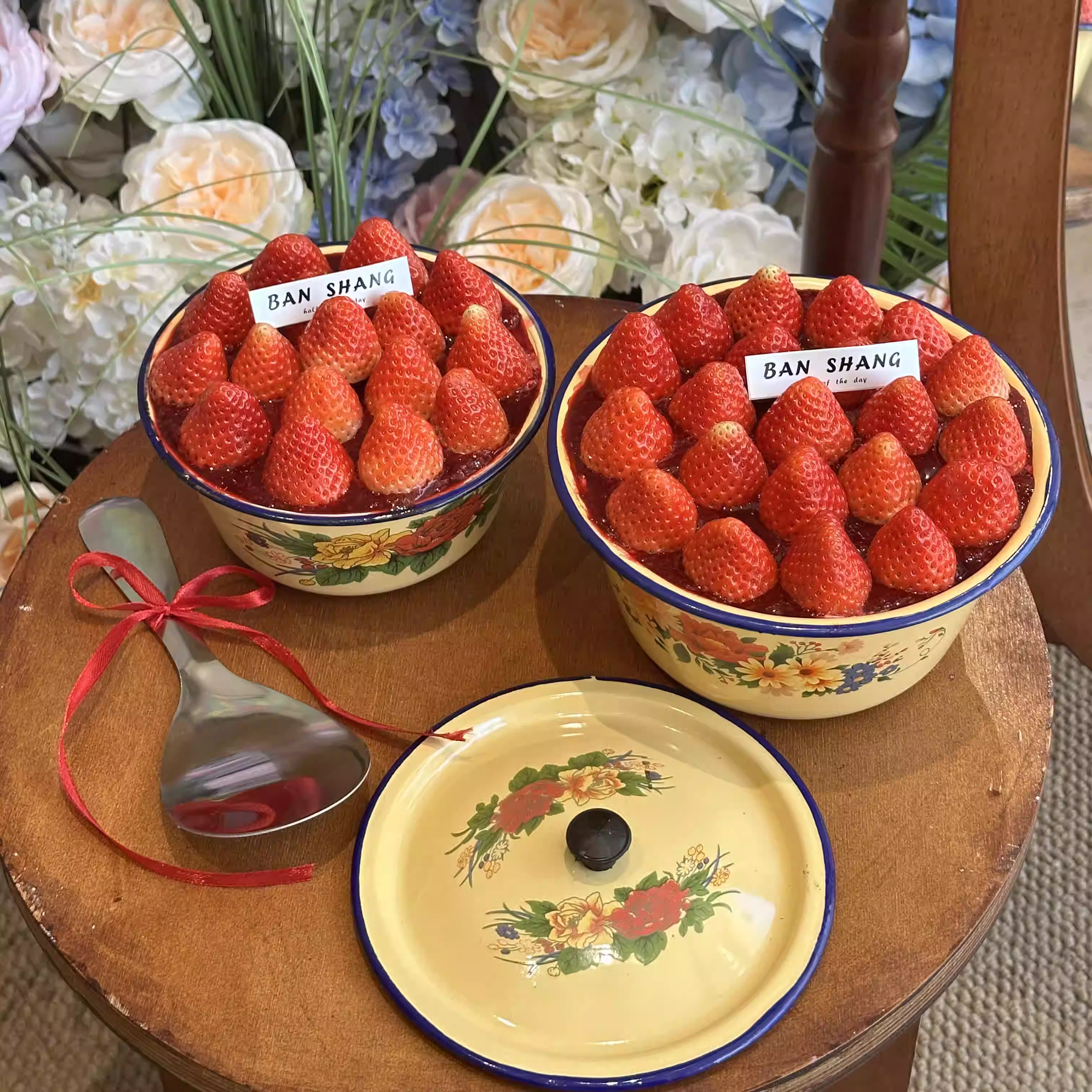 网红圣诞节复古怀旧带盖搪瓷盆草莓蛋糕装饰老式猪油盆甜品台装扮,节庆用品/礼品,节日装扮用品,淘宝优惠券,粉丝福利购,淘宝优惠卷