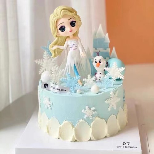 冰雪艾莎公主雪宝雪花爱莎