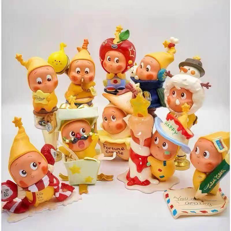 星星可爱手办玩偶潮流玩具时尚摆件创意公仔diy桌面摆件,节庆用品/礼品,节日装扮用品,淘宝优惠券,粉丝福利购,淘宝优惠卷