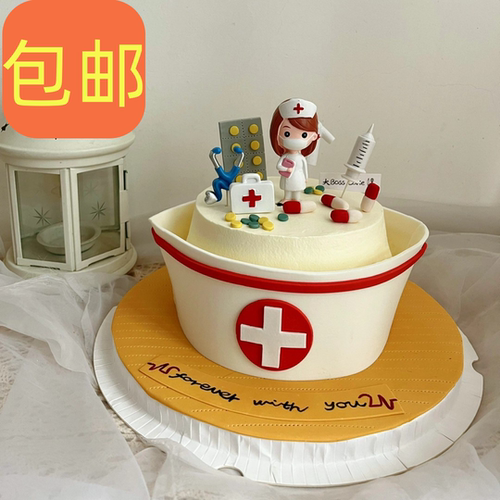 护士节烘焙蛋糕装饰护士