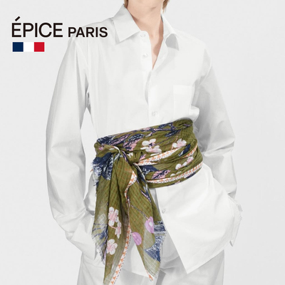 Epice法国织物莫兰迪花束围巾