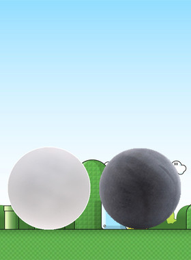 磨砂实心黑白水晶样板房玻璃球