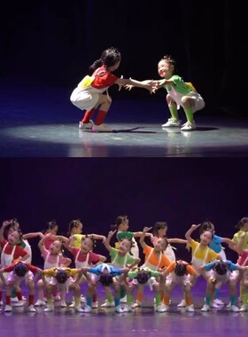 我是一颗跳跳糖儿童演出服还能孩子多久糖果色幼儿园毕业表演服装