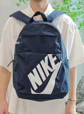 Nike/耐克男女同款藏蓝色运动休闲双肩包学生书包背包CK0944-451