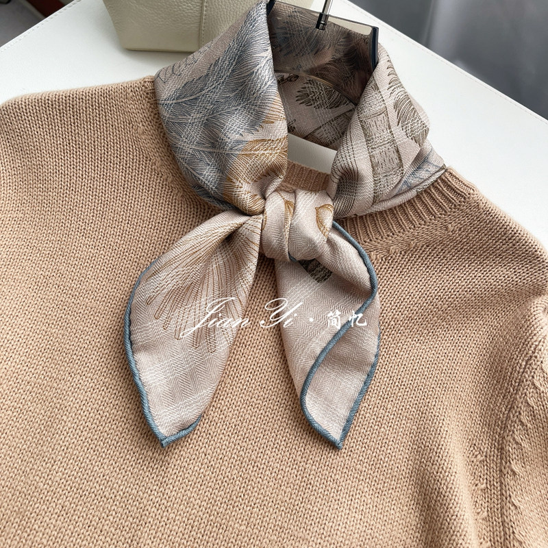 【棕榈树 · 中方巾】经典百搭真丝桑蚕丝羊毛围巾丝巾女62cm,服饰配件/皮带/帽子/围巾,围巾/丝巾/披肩,淘宝优惠券,粉丝福利购,淘宝优惠卷