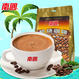 海南南国炭烧咖啡340g 咖啡健身拿铁咖啡官方直发 速溶咖啡