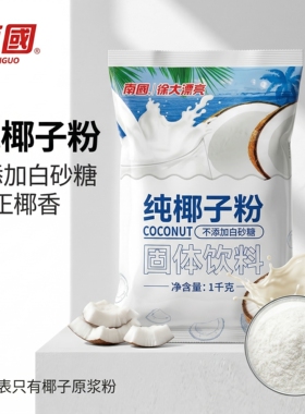 海南特产南国椰子粉椰浆粉 纯椰子粉1000g烘焙原料特浓椰子粉商用