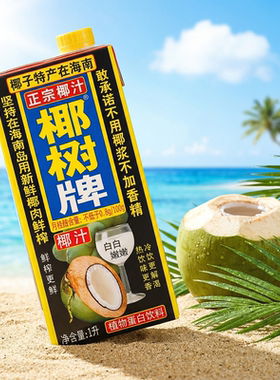 正宗椰树牌椰汁椰树椰子汁1L