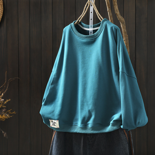 卫衣女款2026新款春季胖mm小个子超好看洋气慵懒宽松时尚套头上衣