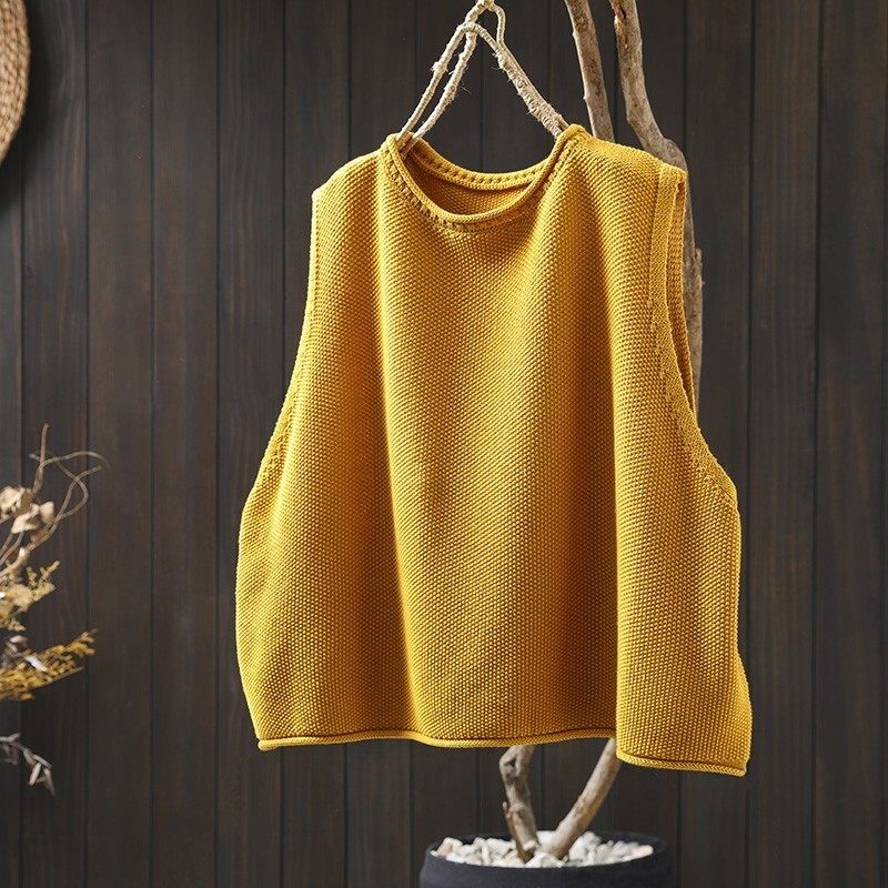 马甲女时髦洋气春新款2026年超好看黄色棉线流行款坎肩无袖棉背心,女装/女士精品,短外套,淘宝优惠券,粉丝福利购,淘宝优惠卷