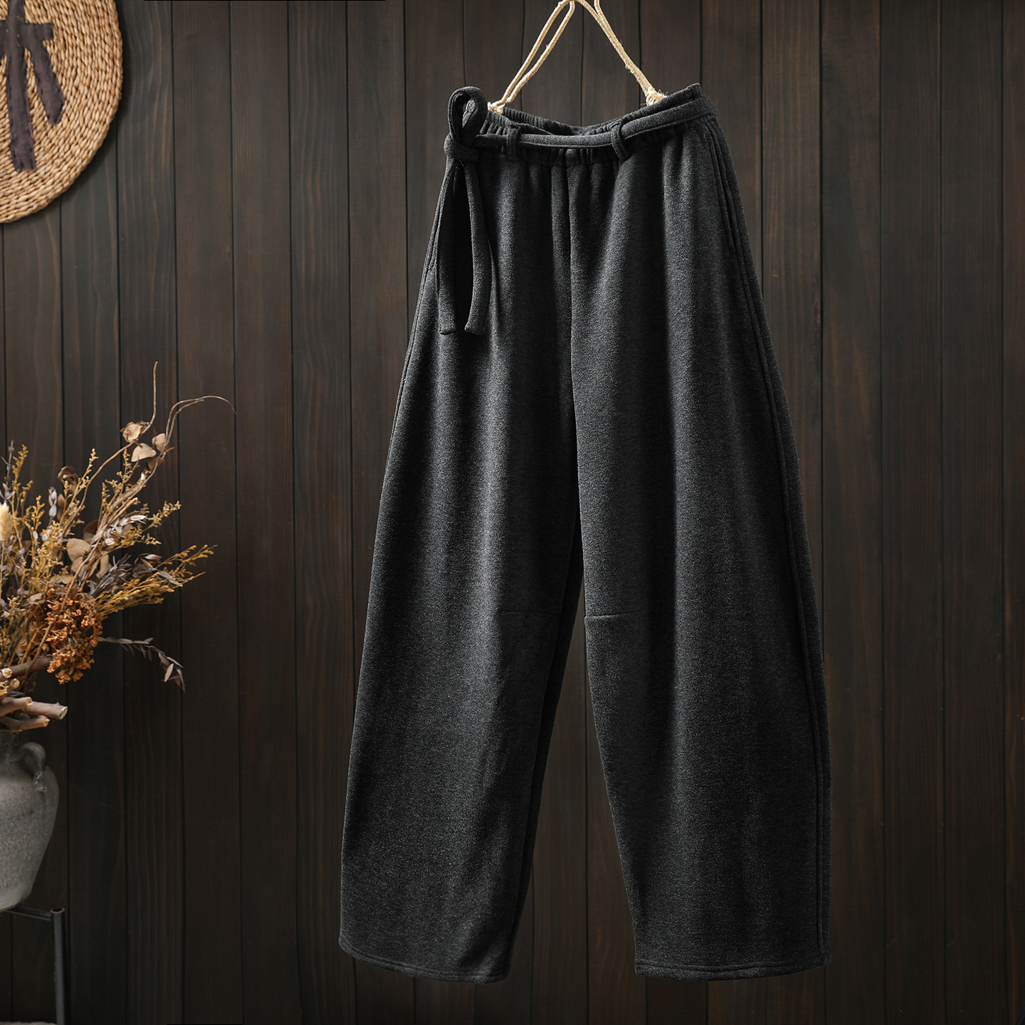 女裤新款2025爆款时尚气质秋冬季加绒慵懒风超火显瘦百搭休闲长裤