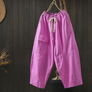 八分休闲裤 裤 纯色工装 小个子潮流松弛感韩版 子女2026新夏独特时尚