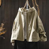 纯色宽松百搭短款 连帽小个子大码 上衣 开春外套女2026新款 巨好看