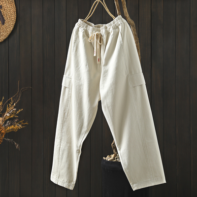 春季独特超好看裤子女2026新款小个子百搭时尚气质哈伦九分休闲裤