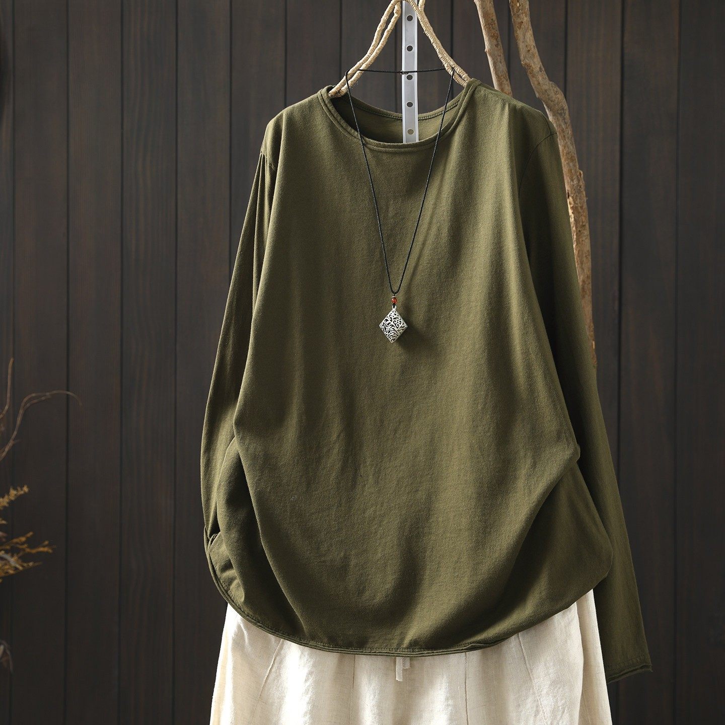 长袖女t恤2026新款初春松弛感打底内搭外穿长袖流行休闲套头小衫,女装/女士精品,大码内搭,淘宝优惠券,粉丝福利购,淘宝优惠卷