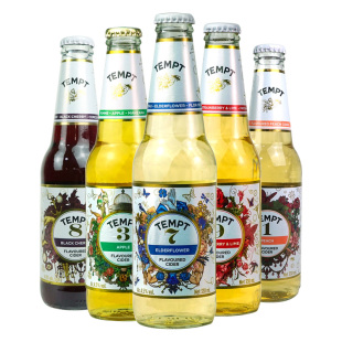 诱惑7号接骨木西打酒330ml诱惑接骨木七号新年限量款 石榴蓝莓