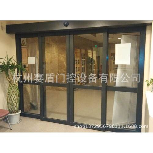 杭州自动铝合金移门|消防联动感应门