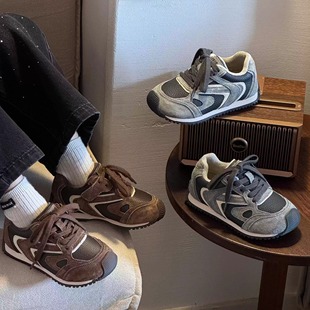 男童二棉防滑阿甘鞋 儿童运动鞋 女童加绒保暖德训鞋 冬季 2025新款