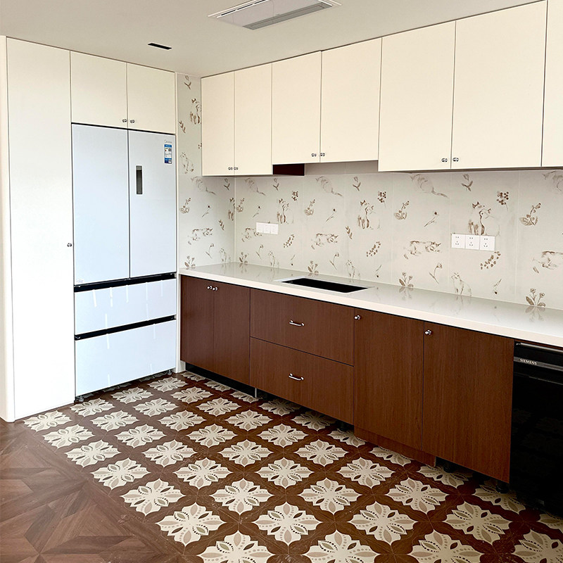 佛山复古木纹花砖仿古瓷砖防滑地板砖 卫生间厨房地砖 300x300