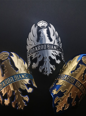 意大利便池比安奇bianchi死飞 头标头牌贴标自行车贴纸铝合金车标