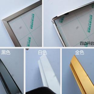 定做铝合金LED超薄灯箱开启式画框型材 电梯海报广告框LED广告牌