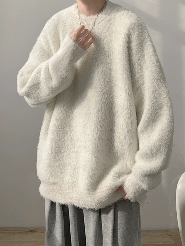 Мужской демисезонный свитер, японская ретро трикотажная рубашка для отдыха, изысканный стиль