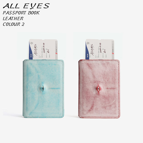 「ALL EYES」眼睛手工真皮护照本