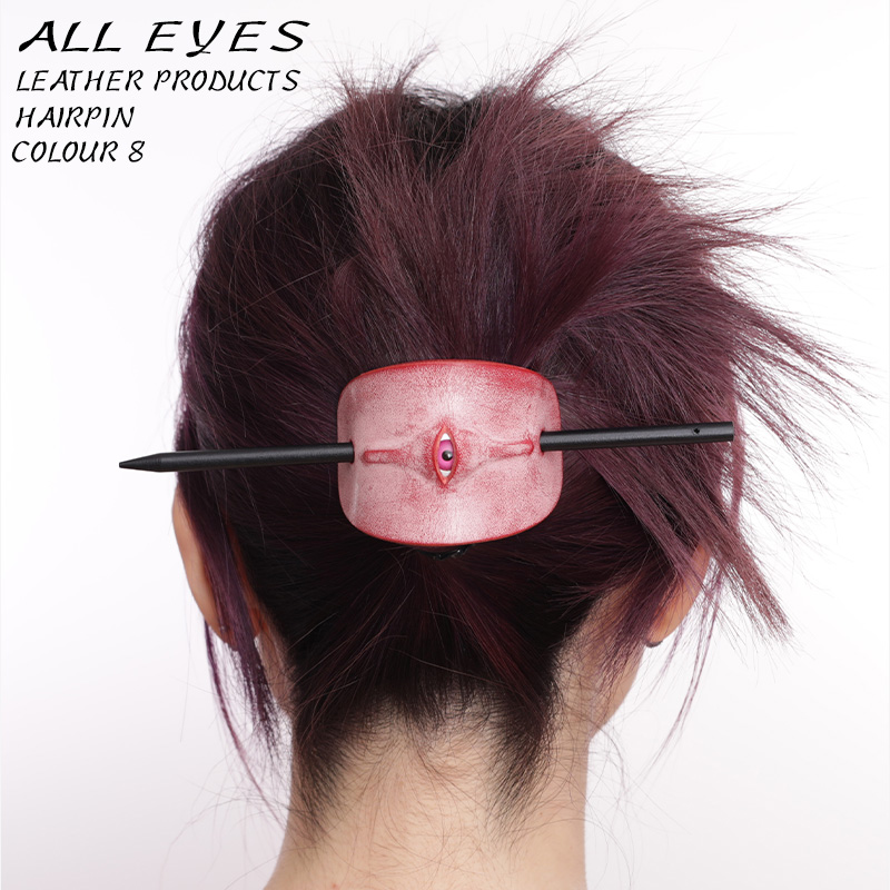 「Alleyes」发簪｜皮革手工眼珠装饰发簪｜Plank Ateliers