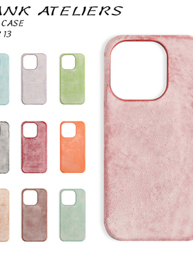 Plank意大利进口雾蜡植鞣牛皮素面半包手机壳iphone X-17