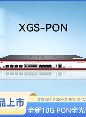 HSGQ鸿升光XGS-PON OLT光纤设备万兆OLT上联光口10G电口安防网络FTTH酒店小区全光组网XGS-PON设备