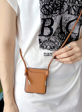 适用摩托罗拉razr40ultra手机壳新款斜跨挂绳女5g折叠屏motoRazr40Ultra保护套razr2022防摔全包moto Razr40